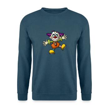 clown harlekin hofnarr kasper komiker narr witzbol - Unisex Pullover - Indigoblau - Vorne
