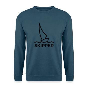 Skipper / segeln - Unisex Pullover - Indigoblau - Vorne