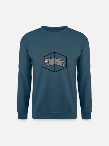 Schroedingers Cat Schrödingers Katze Physik - Unisex Pullover - Indigoblau