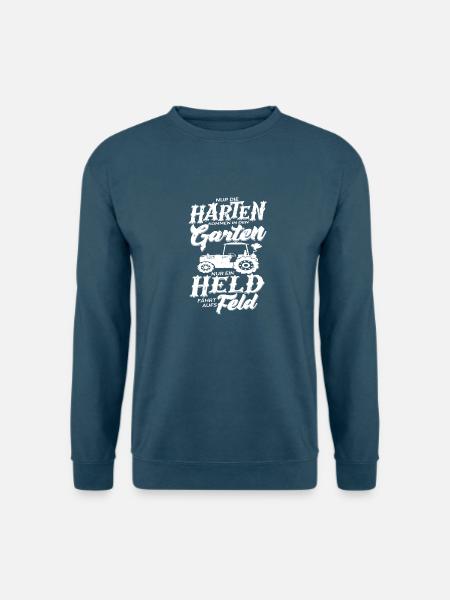 Landwirt nur die Harten komm' in Garten - Unisex Pullover - Indigoblau