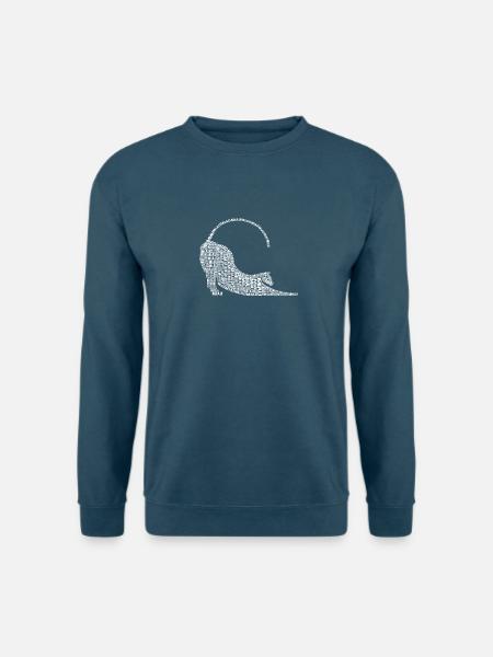 Katze Miau Shirt Katzenliebhaber - Unisex Pullover - Indigoblau
