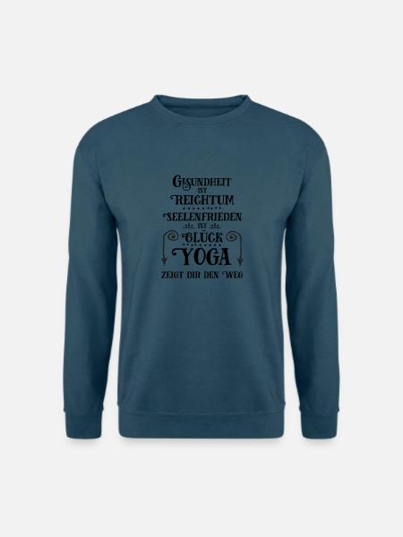 Yoga Weisheit - Unisex Pullover - Indigoblau