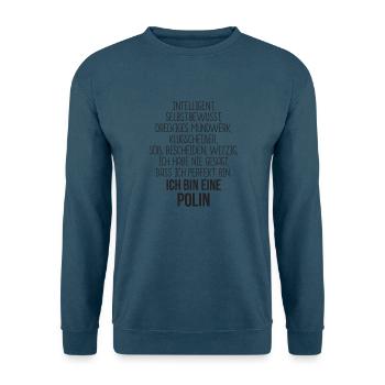 Polen - Ich bin Polin - Unisex Pullover - Indigoblau - Vorne
