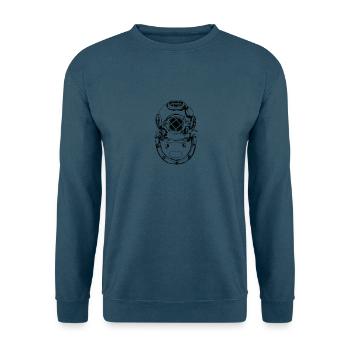 Taucherhelm für die Tiefsee - Unisex Pullover - Indigoblau - Vorne