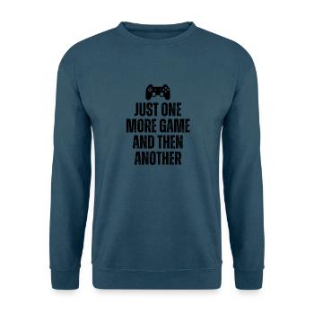 Nur noch ein Spiel und dann noch ein lustiger Spieler - Unisex Pullover - Indigoblau - Vorne