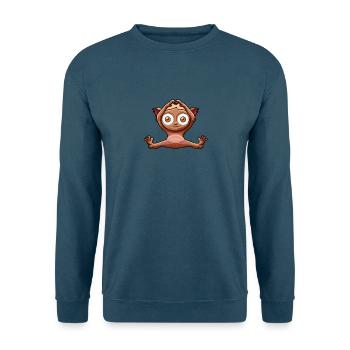 Niedlicher Tarsier beim Yoga - Unisex Pullover - Indigoblau - Vorne
