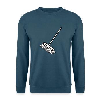 putzen cleaning putzfrau broom wischmop26 - Unisex Pullover - Indigoblau - Vorne