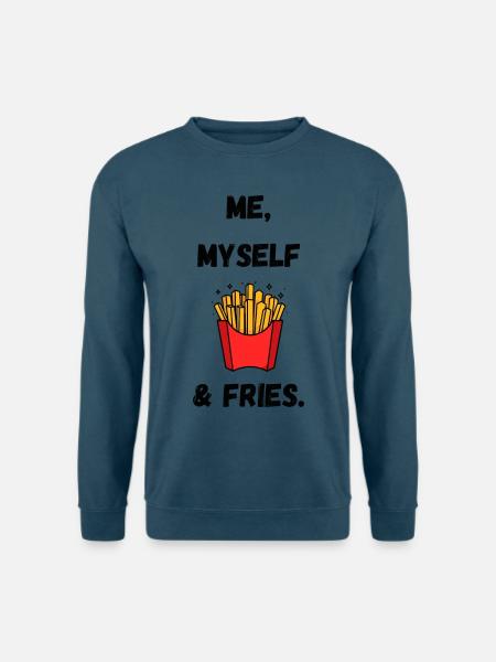Me, Myself & Fries - Unisex Pullover - Indigoblau