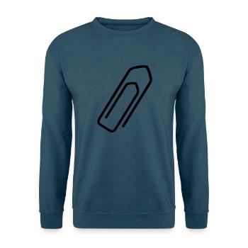 Büroklammer - Unisex Pullover - Indigoblau - Vorne
