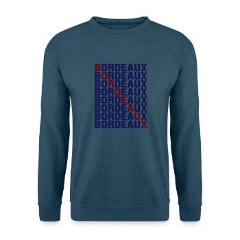 Bordeaux Gitter - Unisex Pullover - Indigoblau - Vorne