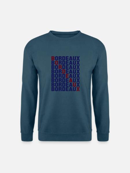 Bordeaux Gitter - Unisex Pullover - Indigoblau