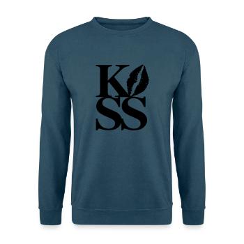 Kiss - Unisex Pullover - Indigoblau - Vorne