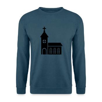 Kirche - Unisex Pullover - Indigoblau - Vorne