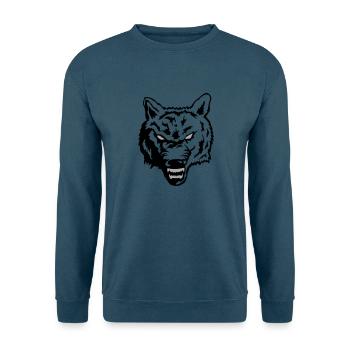 wolf - Unisex Pullover - Indigoblau - Vorne