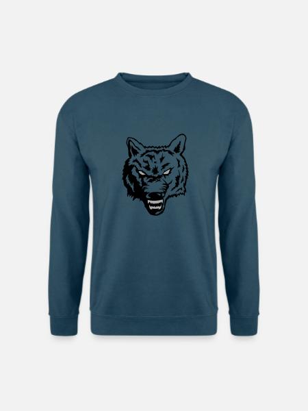 wolf - Unisex Pullover - Indigoblau