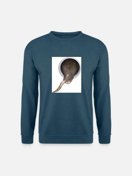 Ratte im Rohr hinter - Unisex Pullover - Indigoblau