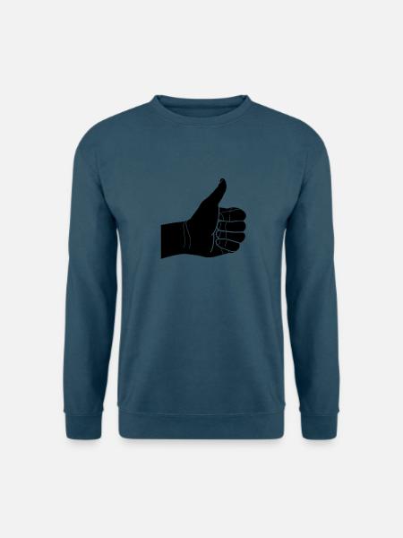 daumen hoch - Unisex Pullover - Indigoblau