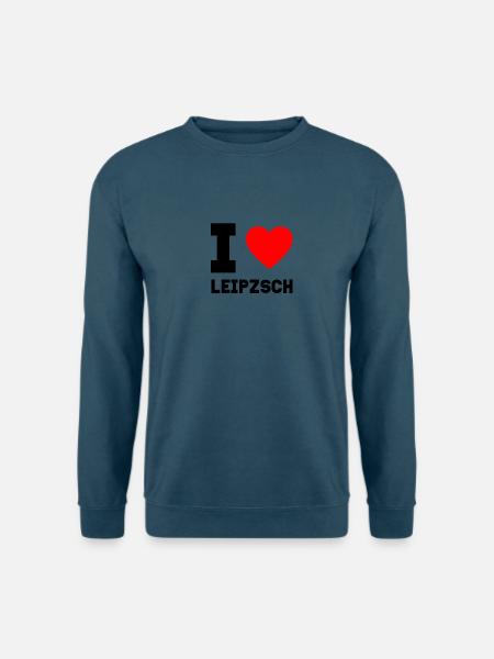 I Love Leipzsch Leipzig Geschenkidee Heimatstadt - Unisex Pullover - Indigoblau