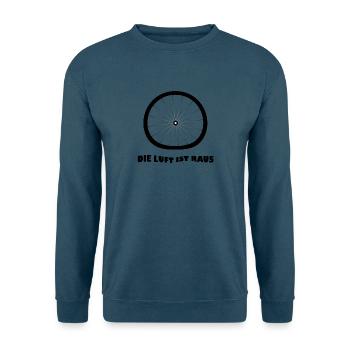 Die Luft ist raus Fahrradreifen platt - Unisex Pullover - Indigoblau - Vorne