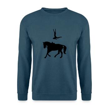 Voltigieren Sprung - Unisex Pullover - Indigoblau - Vorne