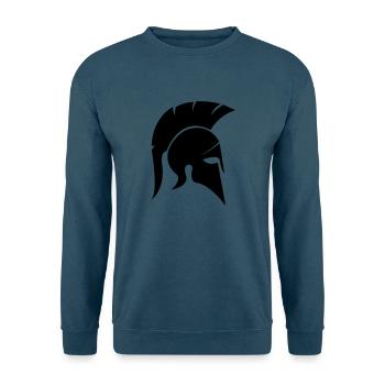sparta_helm_001 - Unisex Pullover - Indigoblau - Vorne