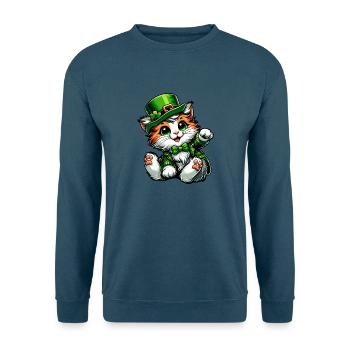 St. Patrick's Maine Coon Fest - Unisex Pullover - Indigoblau - Vorne
