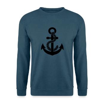 anchor - Unisex Pullover - Indigoblau - Vorne