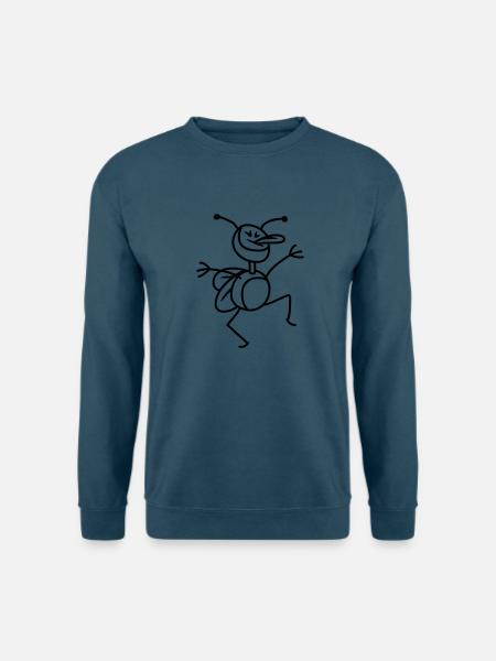 funny_bug_1c - Unisex Pullover - Indigoblau