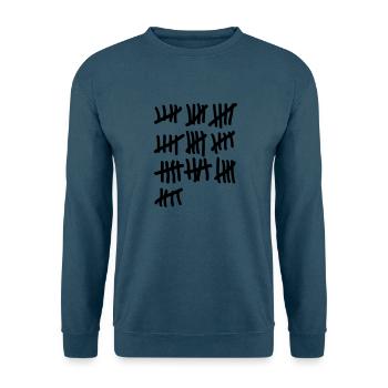 Fünfzig Strichliste - Unisex Pullover - Indigoblau - Vorne
