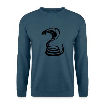 Cobra Snake - Unisex Pullover - Indigoblau - Vorne