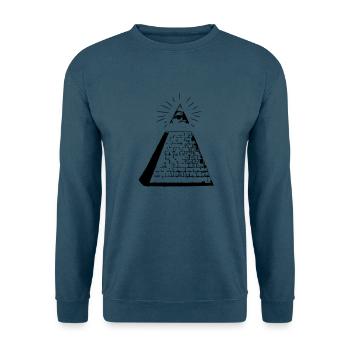 Pyramide - Unisex Pullover - Indigoblau - Vorne