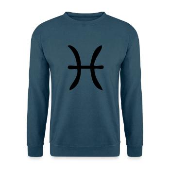 Fische Sternzeichen - Unisex Pullover - Indigoblau - Vorne
