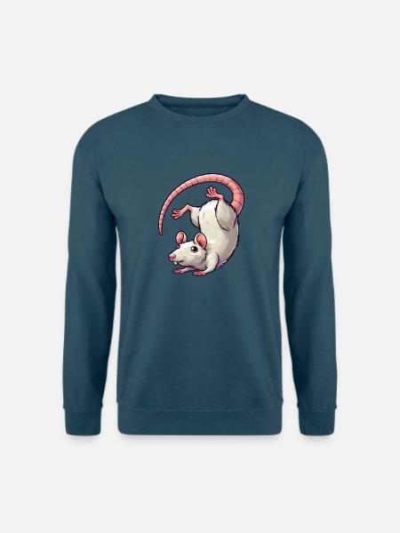 Maus Ratte Handstand Salto Flip Artist Athlet - Unisex Pullover - Indigoblau