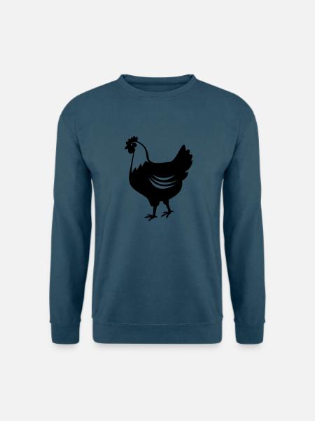 Huhn - Henne - Unisex Pullover - Indigoblau
