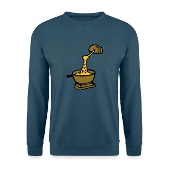 Koch Schweizer kulinarische Spezialität Fondue - Unisex Pullover - Indigoblau - Vorne