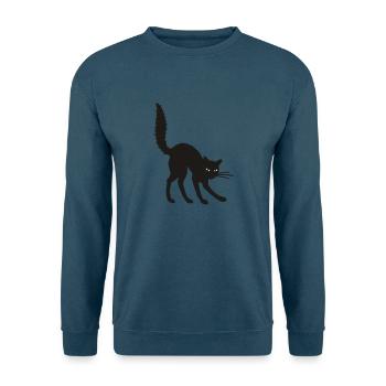 Katzenbuckel - Unisex Pullover - Indigoblau - Vorne