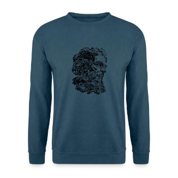 Zeus (iso) - Unisex Pullover - Indigoblau - Vorne