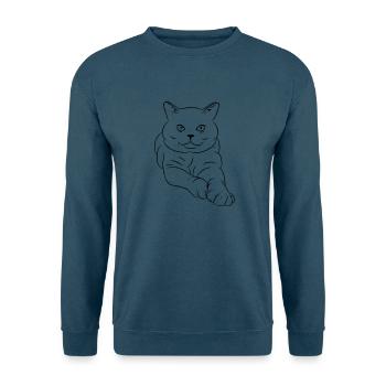 britishshorthair - Unisex Pullover - Indigoblau - Vorne