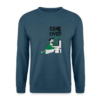 game over klo wc toilette kotzen uebergeben breche - Unisex Pullover - Indigoblau - Vorne