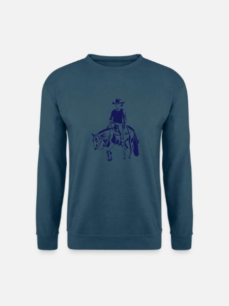 Freizeitpferd Westernreiter - Unisex Pullover - Indigoblau