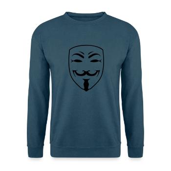 anonymous - Unisex Pullover - Indigoblau - Vorne