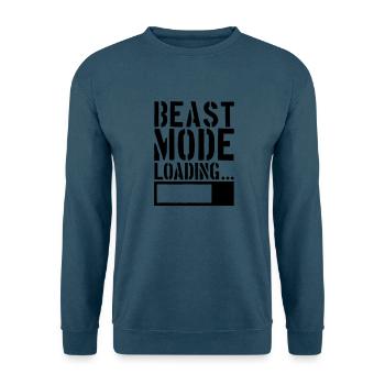 Caution Beast Mode Loading - Unisex Pullover - Indigoblau - Vorne