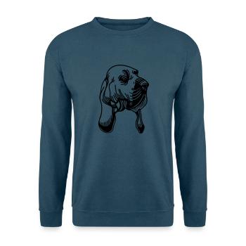 Bloodhound - Hunderasse - Unisex Pullover - Indigoblau - Vorne