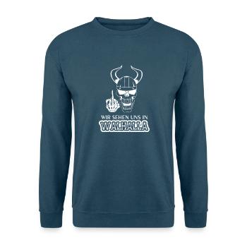 Wir sehen uns in Walhalla - Unisex Pullover - Indigoblau - Vorne