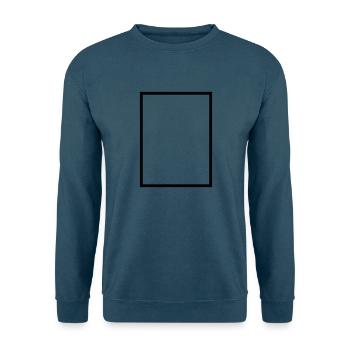 Rechteck nicht gefüllt - Unisex Pullover - Indigoblau - Vorne