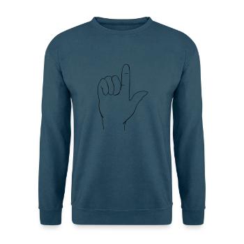 Handzeichen - Unisex Pullover - Indigoblau - Vorne