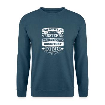 Architekt - Unisex Pullover - Indigoblau - Vorne
