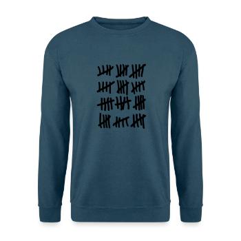 Sechzig Strichliste - Unisex Pullover - Indigoblau - Vorne
