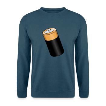 Batterie. Geschenkidee - Unisex Pullover - Indigoblau - Vorne