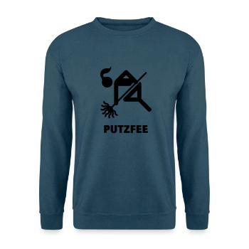 Putzfee / Putzfrau - Unisex Pullover - Indigoblau - Vorne